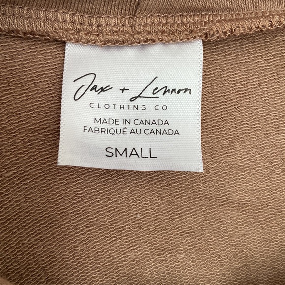 Jax and Lennon zip up terry hoodie - Birch - Picture 3 of 6